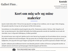Tablet Screenshot of galleri-finn.dk